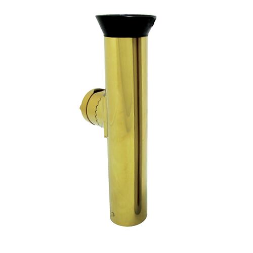 Rail Mount Rod Holder Stainless Steel Golden Finish