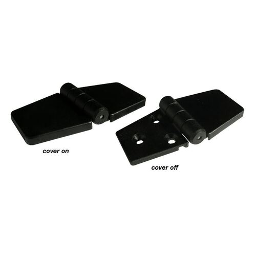 Marine Town Covered Hinge Black Nylon 82mm x 41mm