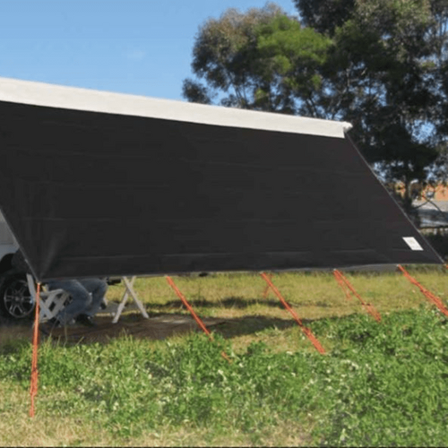 COAST V2 BLACK Sunscreen W3415mmxH1800mm T/S 12' CF Awning.