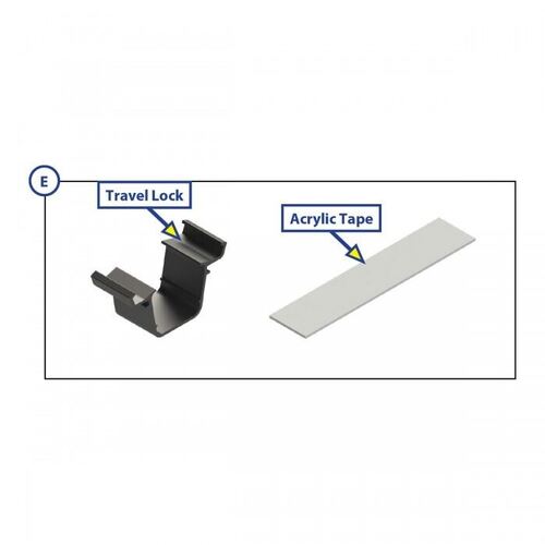 Lippert SOLERA Awning Parts - Travel Lock Kit (E). 798871