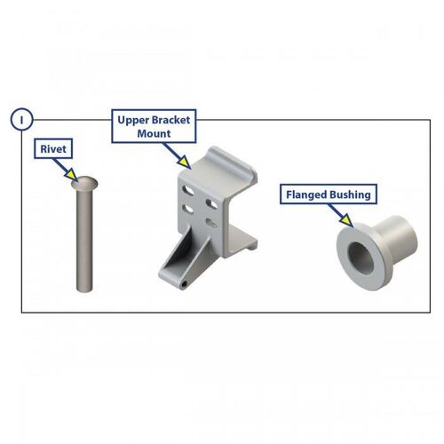 Lippert SOLERA Awning Parts - Top Bracket Kit (I) - PC White. 798876