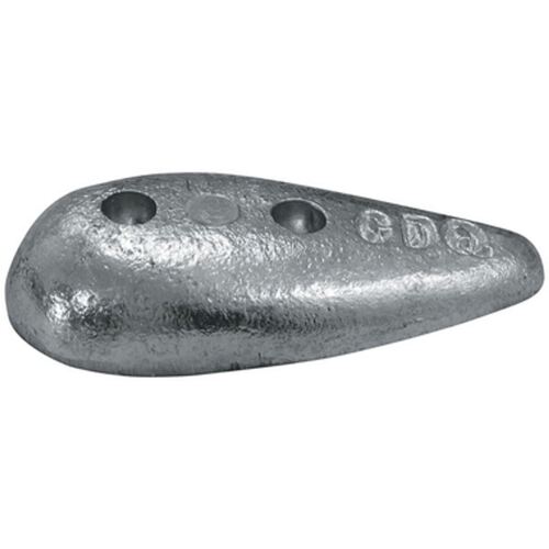 Zinc Block Anode Teardrop Bolt on 90mm x 38mm x 18mm