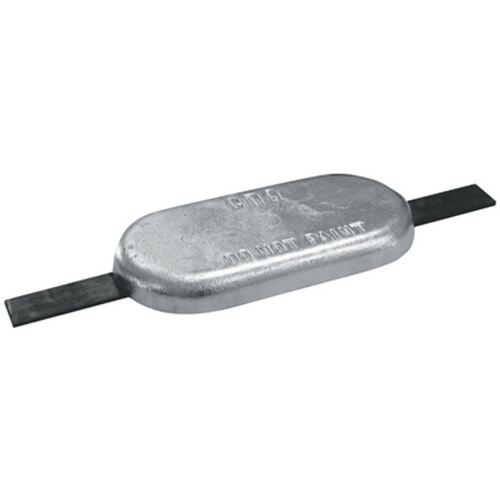 Zinc Block Anode Oval With Strap 305mm x 150mm x 50mm