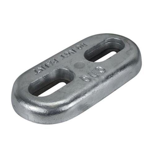 Zinc Block Anode Oval slotted Bolt on 300 x 150 x 38mm