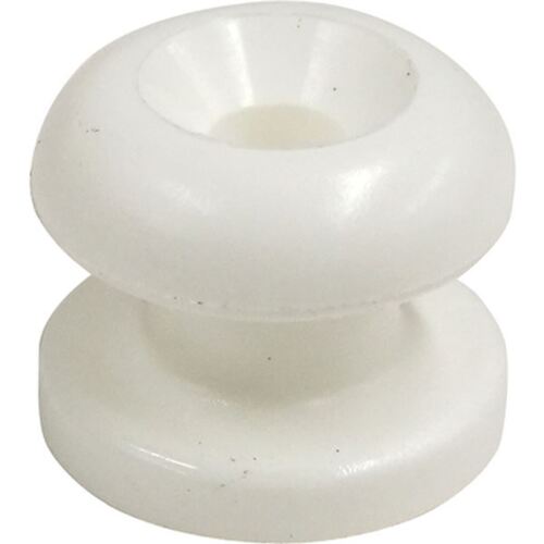 Cord Button Medium White