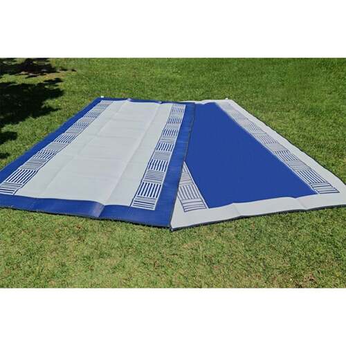 ACM Caravan Awning Mat 3.0x2.4m Navy/Grey