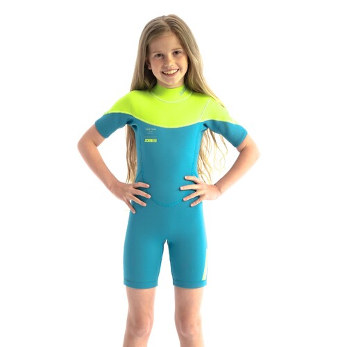 Jobe Boston 2mm Shorty Wetsuit Kids Teal - Size 104