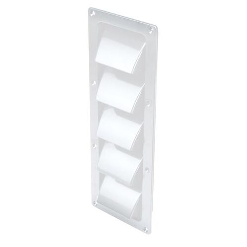 Abs Slotted White 5 Louvered Vent