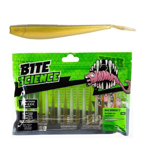 Bite Science Mad Minnow 3" Watermelon - PK/15