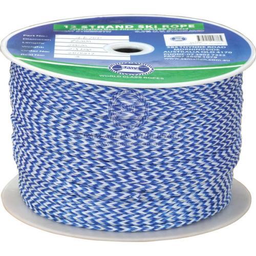 Rope ski polyethylene mono 16 strand 7mm x 200m