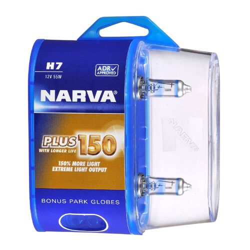 Narva H7 12V 55W Px26D Plus 150 Globes (2)