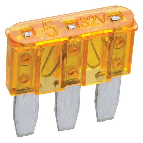 Narva 5 Amp Orange Micro 3 Blade Fuse (Box Of 25)