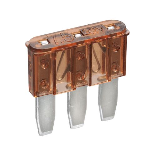 Narva 7 Amp Brown Micro 3 Blade Fuse (Box Of 25)