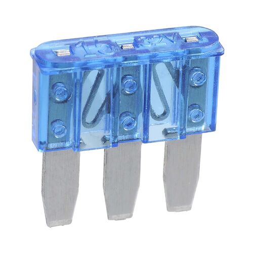 Narva 15 Amp Blue Micro 3 Blade Fuse (Blister 5)