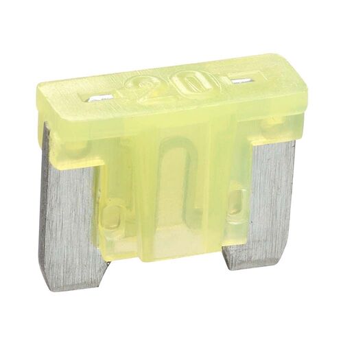 Narva 20 Amp Yellow Micro Blade Fuse (Box Of 25)