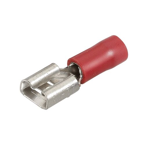 Narva 6.3 X 0.8mm Female Blade Terminal Red (100 Pack)