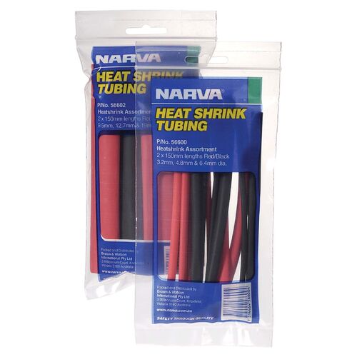 Narva Heatshrink Tubing Assortment 9.5mm - 19mm Dia.