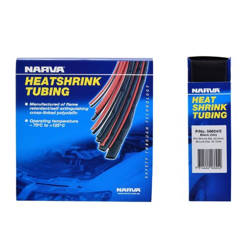 Narva 19mm Black Heatshrink Tubing Dispenser (5M)