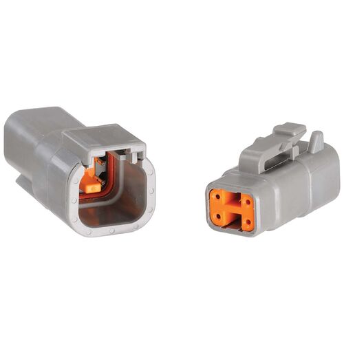 Narva 4 Way DTM Deutsch Connector Kit (Blister Pair - Male/Female)