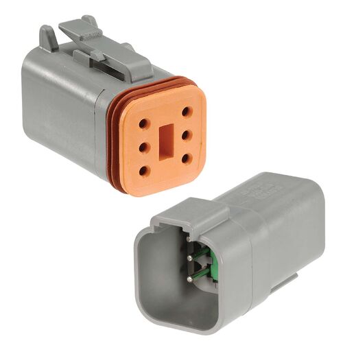 Narva 6 Way Waterproof Deutsch Connector Housing Kit (2 Pack)