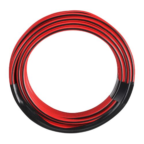 Narva 10A 3mm Twin Core Fig 8 Cable (4M) Red With Black Tracer