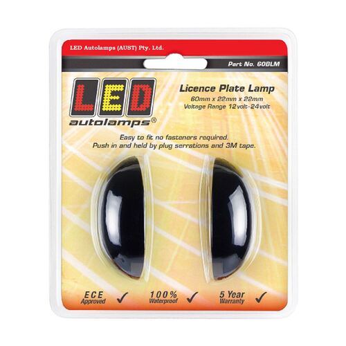 Licence Plate Lamps 60BLM