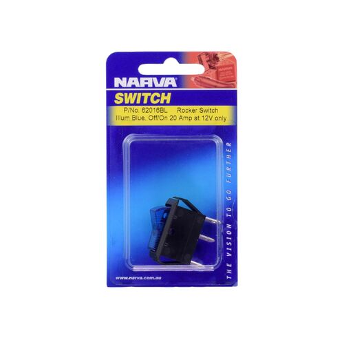 Narva Illuminated Off/On Rocker Switch (Blue)