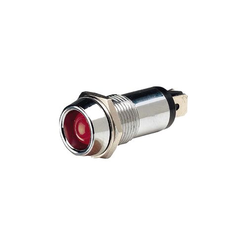 Narva 12 Volt Chrome Pilot Lamp With Red LED