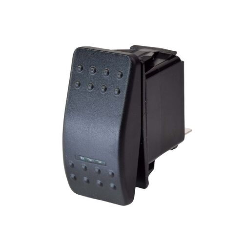 Narva Switch Rocker Off/Mom On Gn 12/24V LED