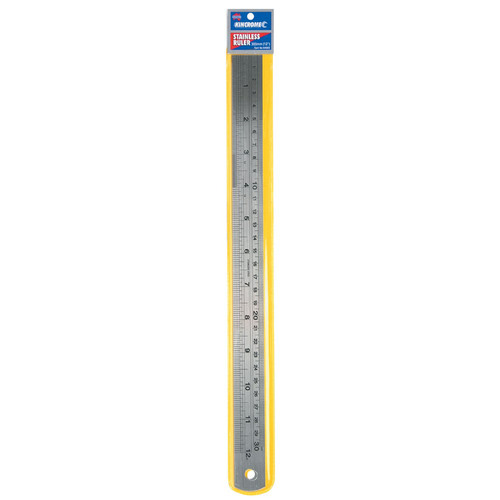 Kincrome Stainless Steel Rule 300Mm (12") Metric & Imperial