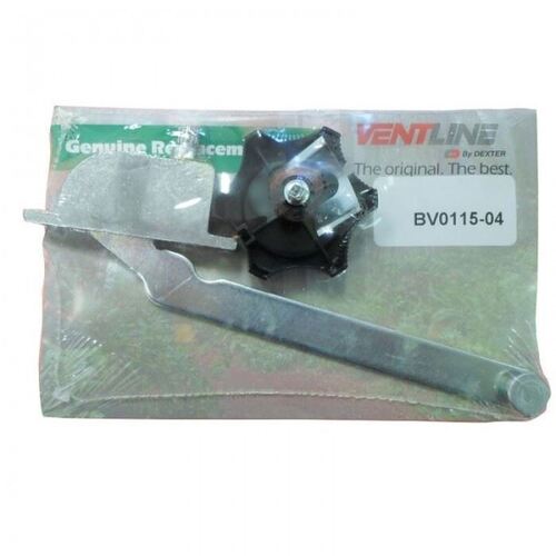 Dexter / Ventline Operator, Short Shaft (Old, Spring Locking Clip) W/Crank. 0016175