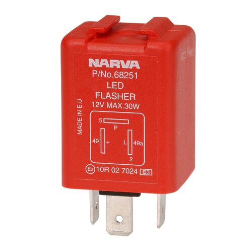 Narva 12 Volt 3 Pin LED Electronic Flasher With Pilot