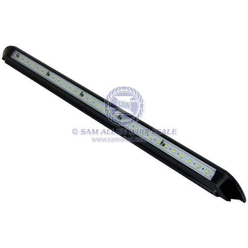 Relaxn 45 Deg LED Alloy Awning Black 12V 30x5630 SMD 582mm