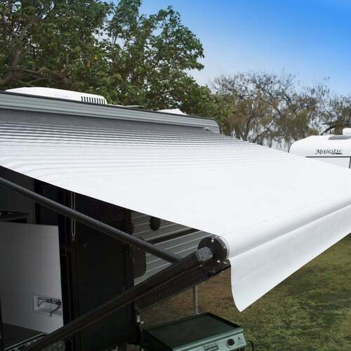 Aussie Traveller Vinyl Roof Only To Suit 19' Wide Roll-Out Awning Charcoal - Reversed