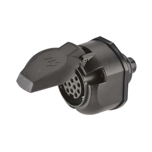 Narva 12 Volt 13 Pin Euro Round Plastic Trailer Socket