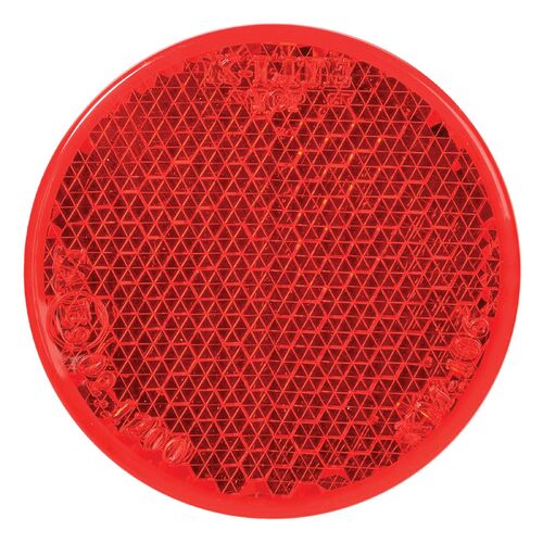 Narva Red Retro Reflector With Self Adhesive