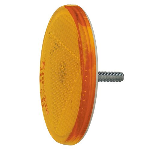 Narva Amber Retro Reflector With Fixing Bolt