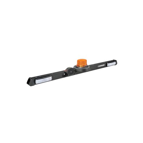 Narva 12/24V Led Low Profile Rotating Strobe Utility Bar, Broadband Reversing Alarm - 1.2M