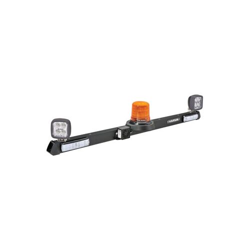 Narva 12/24V Led Low Profile Rotating Strobe Utility Bar, Led Work Lamps - 1.2M