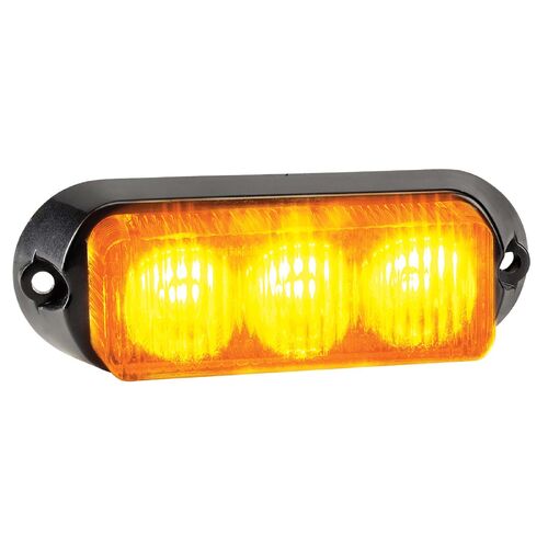 Narva High Powered Led Warning Light (Amber) - 3 x 1 Watt Leds