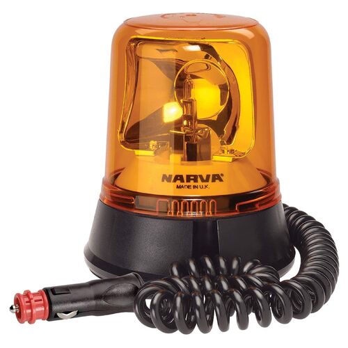 Narva Optimax Rotating Beacon (Amber) Magnetic Base 12/24 Volt