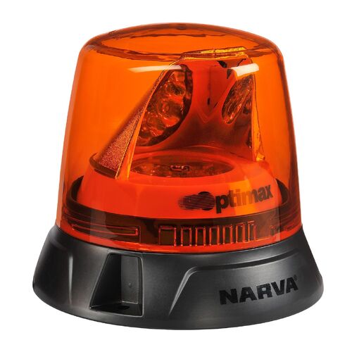 Narva 10-33V Optimax Led Rotating Beacon Flange (Amber)