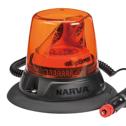 Narva 10-33V Optimax Led Rotating Beacon Magnetic Mount (Amber)