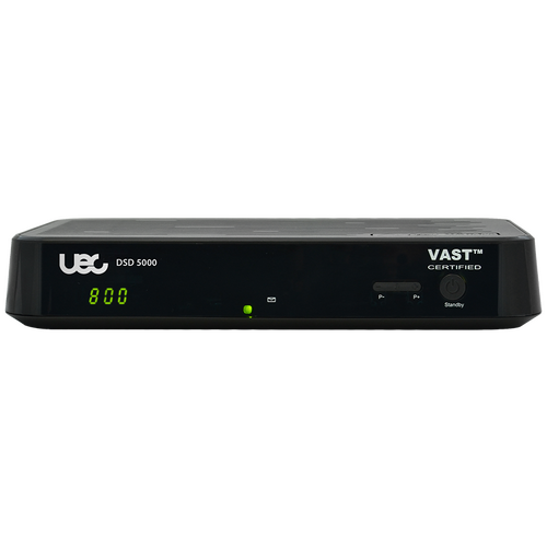 UEC VAST DSD 5000 Dual Tuner PVR 12V/240V Satellite Receiver.