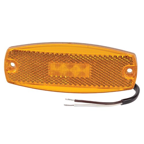 Narva 9-33 Volt Model 17 Led Side Marker Or External Cabin Marker Lamp (Amber)