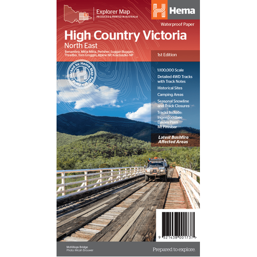 The Victorian High Country - North Eastern Map