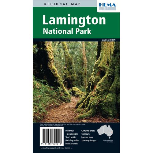 Lamington National Park Map