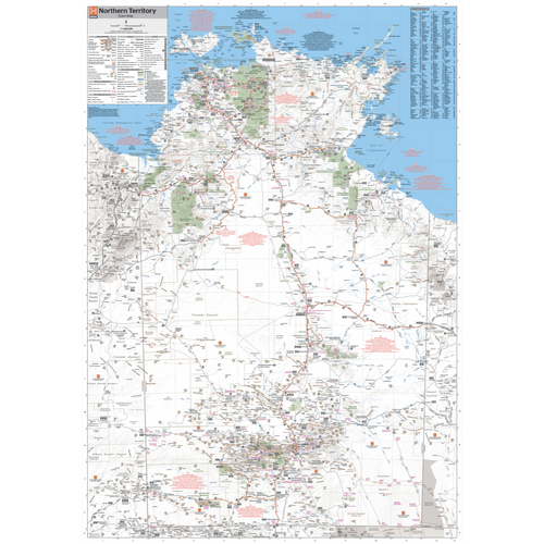 Northern Territory Map - 700x1000 - Laminated