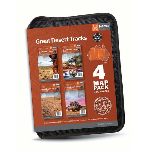 Hema Great Desert Tracks Map Pack