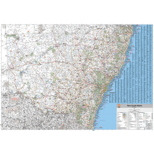 New South Wales State Map - 1000x700 - Laminated